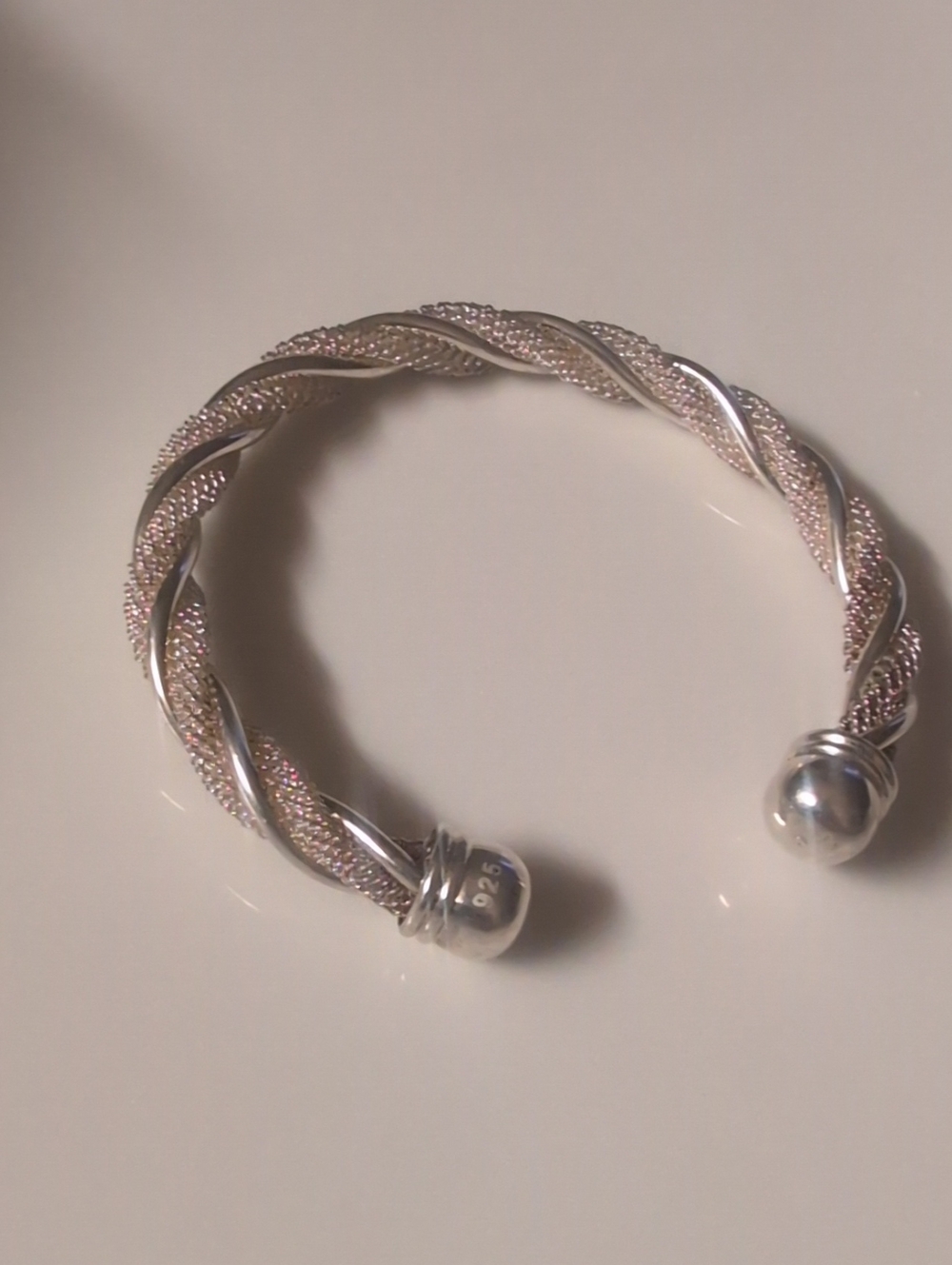 925  Twisted Mesh Cuff Bracelet